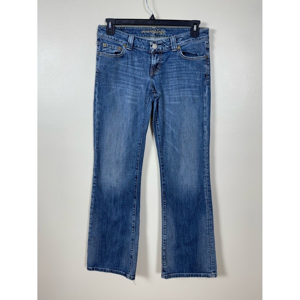 Vintage Y2K American Eagle Womens Boyfriend 77 Jeans Size 8 Festival Low Rise